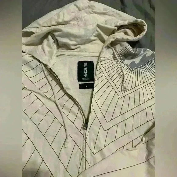 Billabong men’s hoodie off white size large - Picture 2 of 6